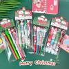 Festive Santa Claus Multi-color Ballpoint Pen for Highlighting and Marking