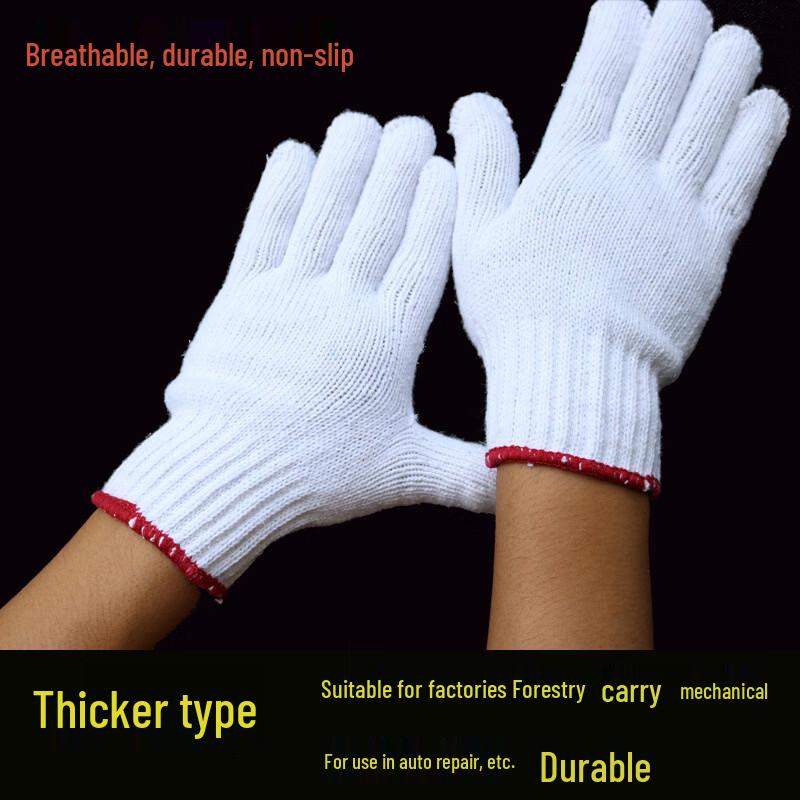 Bulk Pack Cotton Work & Ceremonial Gloves