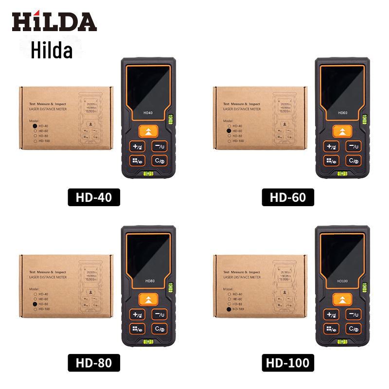 HILDA Laser Avstandsmåler 40/60/80/100m - Måleverktøy med Høy Presisjon
