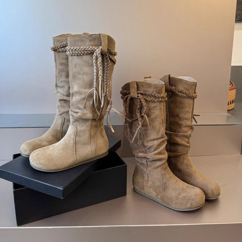 Canvas Martin boots women's summer 2025 new short boots thick-soled versatile breathable shell head high-top boots children's tide