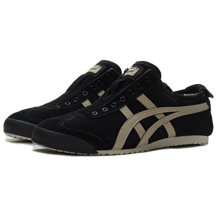ONITSUKA TIGER Mexico 66 Slip-On Černé Dřevěné Krepové Unisex Tenisky 1183A438-001