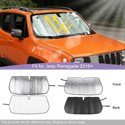 Car Front Windshield Sunshade Window Shade Foldable Sun Visor Cover Fit For Jeep Renegade 2016 Up Car Interior Accessories,1 Pc