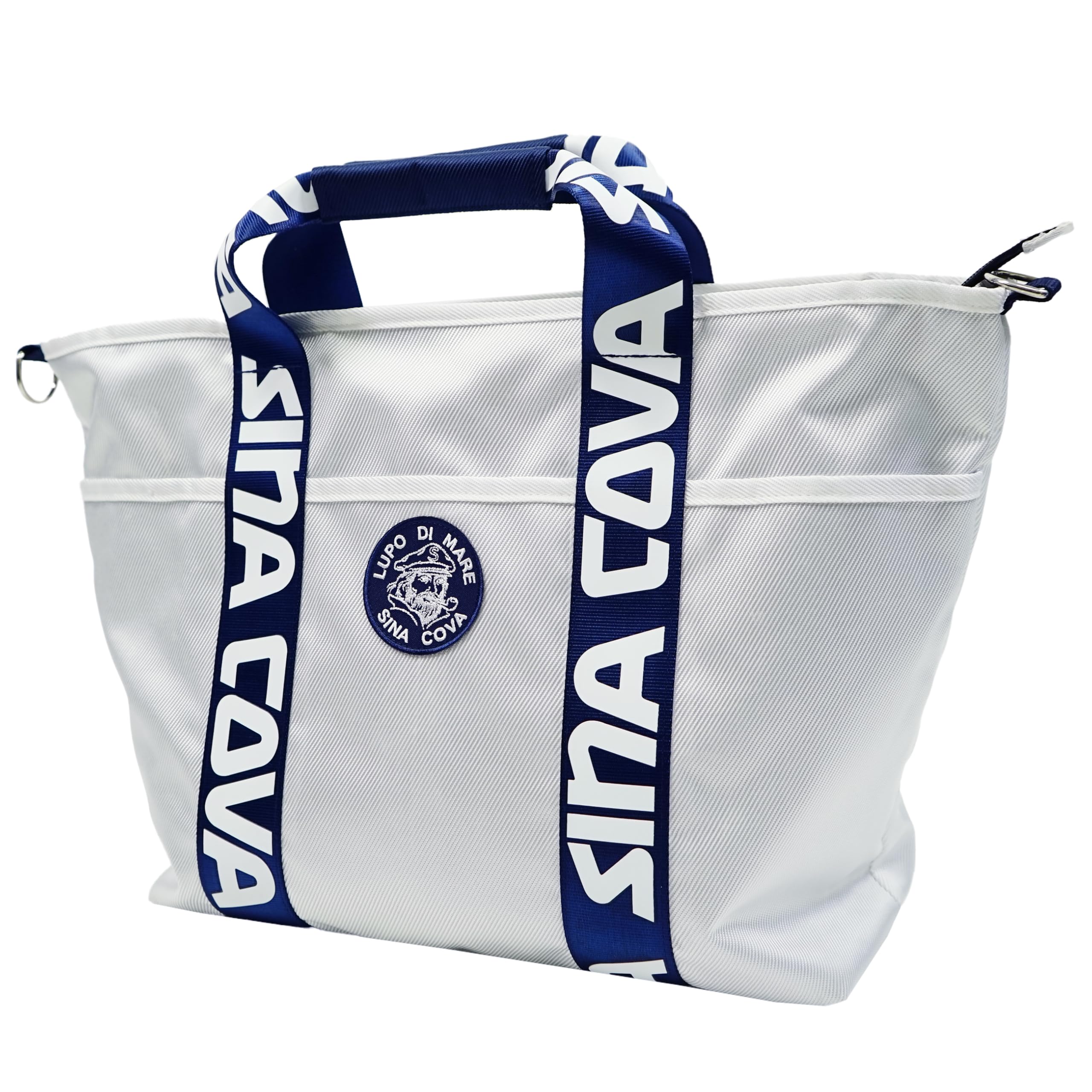 

Tote bag for men and with logo 25177030910F [Sinacova] women, zipper, pocket, lightweight, durable, self-supporting, patch,