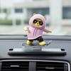 Metal Pvc Skateboard Bear Ornament For Car Dashboard Decoration With Dynamic Design