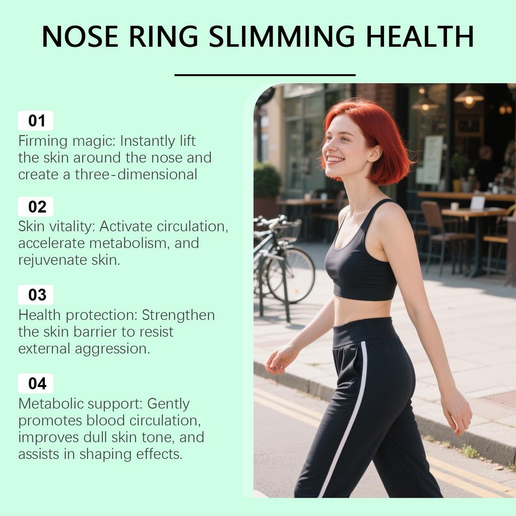 The Body Care Nose Ring Is Gentle And Comfortable, Protecting The Light And Slender Figure. It Is Convenient To Wear A Daily .
