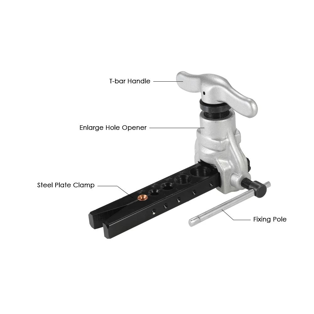 Flaring Tool Angle Eccentric Cone Type Flaring Tool Kit for Copper Brass Aluminum Mild Steel Pipe Eccentric Flaring Tool Set