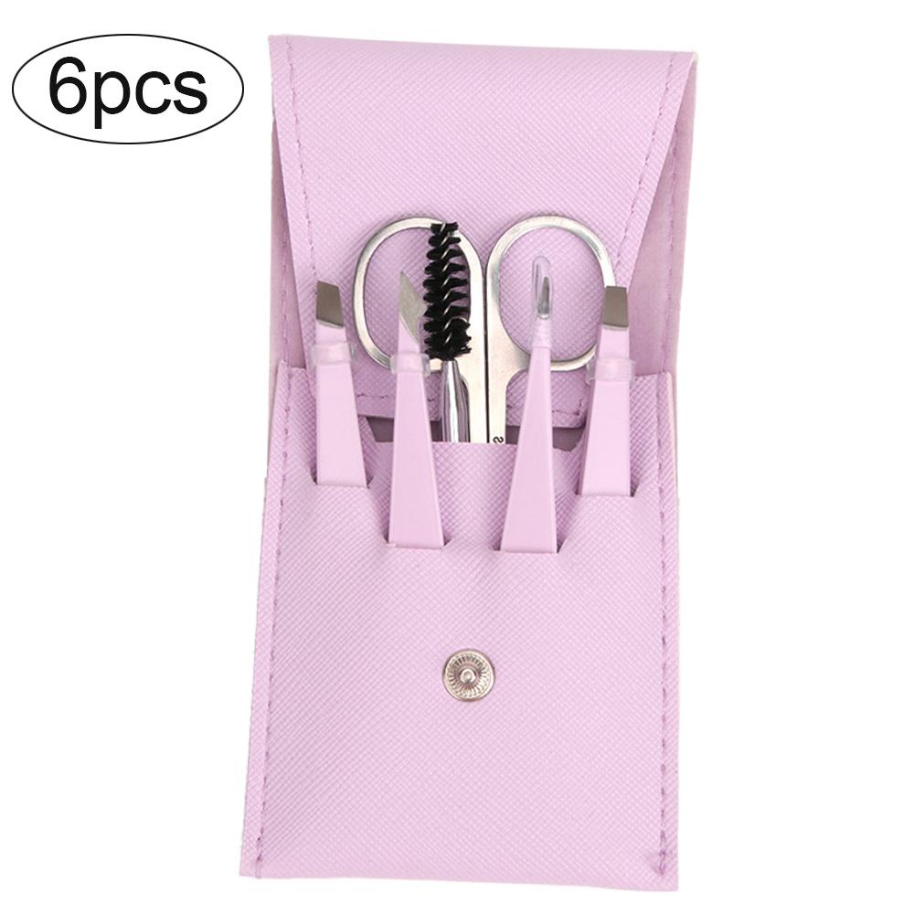 

Набор из 4/6 пинцетов для бровей из нержавеющей стали для удаления волос, профессиональный инструмент для макияжа бровей с плоским скошенным кончиком