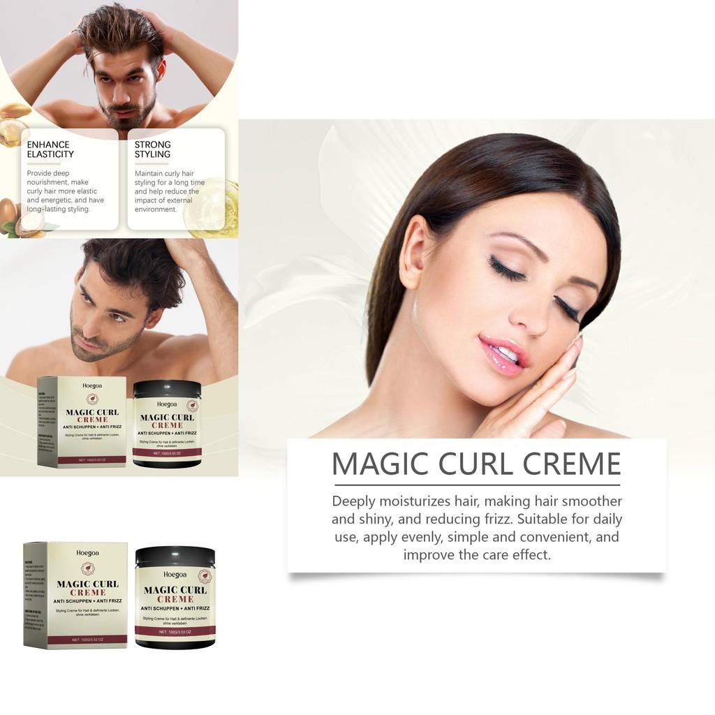 Hoegoa Nourishing Curl Styling Cream For Soft And Natural Curly Hair Care 100g