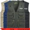 Maieu bărbați verde armată cu buzunare multiple din bumbac, mărime plus 10XL, pentru primăvară/toamnă