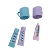 13Pcs/Set Vivid Portable Creative Fine Workmanship Dollhouse Pretend Play Toy Simulation Toothbrush Shampoo Model