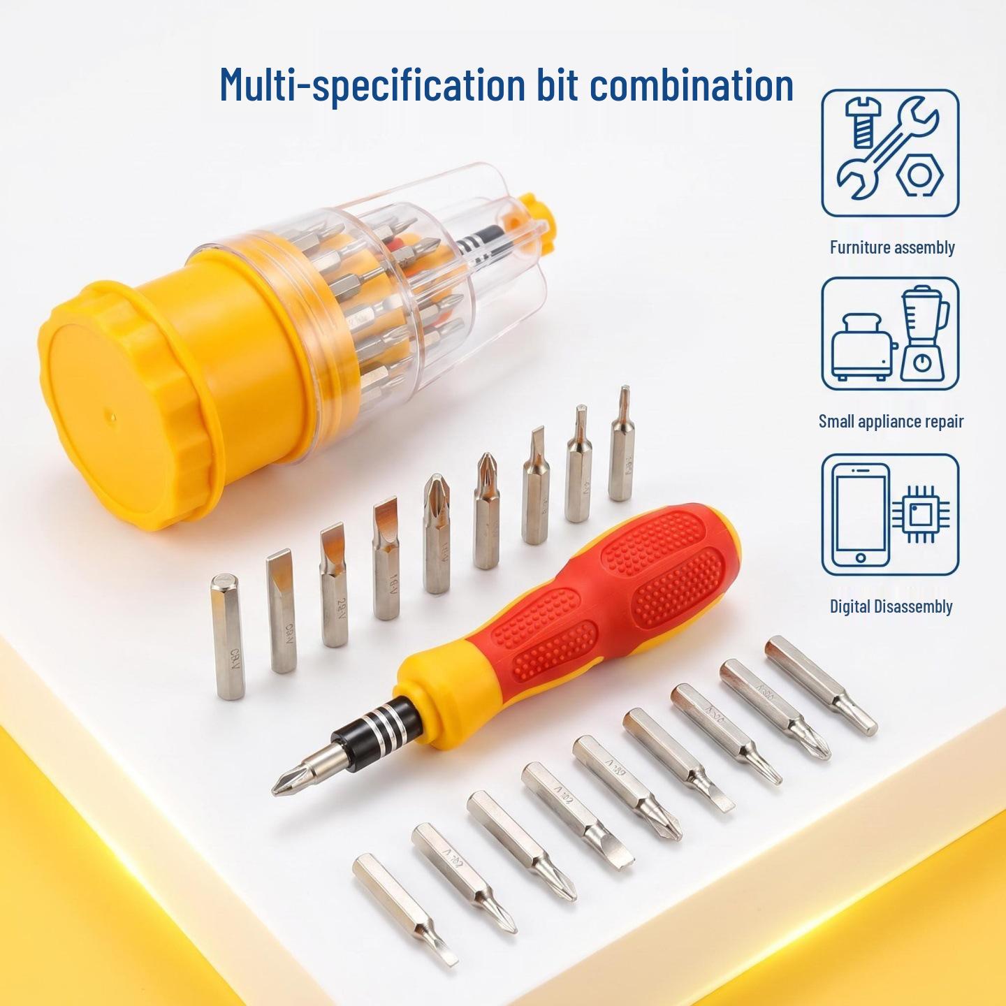 31-in-1 Multifunctional Screwdriver Set for Electronics and Household Repairs