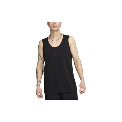 Logo Embroidered Comfortable Round Neck Sports Vest Men Vests Black FD1291-010
