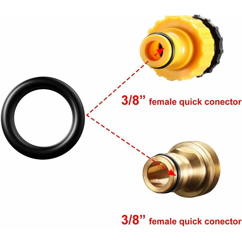 50Pcs Pressure Washer O Rings Hose Ring Kit for 1/4" 3/8" M22 Quick Connect Coupler