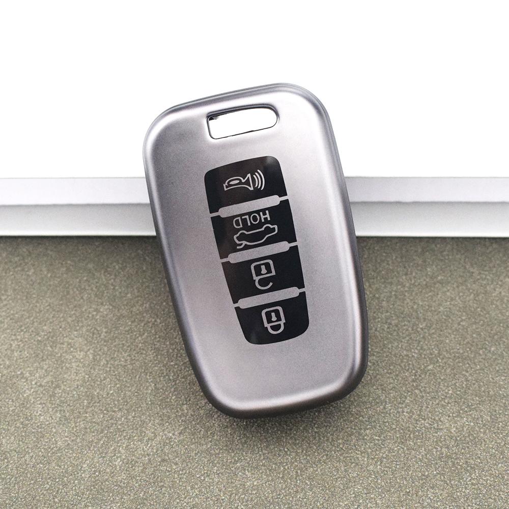 

Кнопка 3/4 для Hyundai Accent Elantra Solaris HB20 Veloster SR IX35 i30 Чехол для ключа автомобиля Чехол Сумка Держатель для KIA RIO K2 K3 Sportage 4 button key cover серый