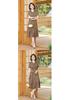 Mom's Elegant Chinese-Style Plus Size Dress: Slimming, Tummy-Concealing Summer Short Sleeve for Middle-Aged and Elderly Women