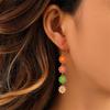 Korean Style Daisy Tulip Flowers Stud Earrings For Women Dropping Oil Pearl Crystal Earring for Women Girls Pretty Jewelry Gifts