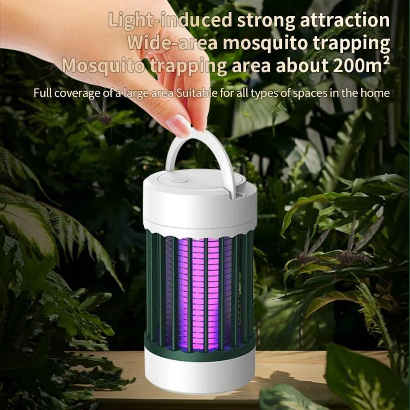 Electric Shock USB Mosquito Killer Lamp Insect Trap Portable Mute Anti-Mosquito Light For Home Garden Camping Outdoor Zapper