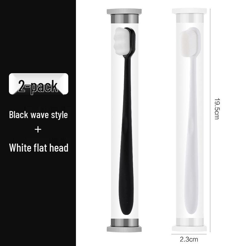 Ten Thousand Bristles Ultra-Soft Nano Toothbrush - Fine Bristles & Small Head Family Pack for Couples, Women, Men