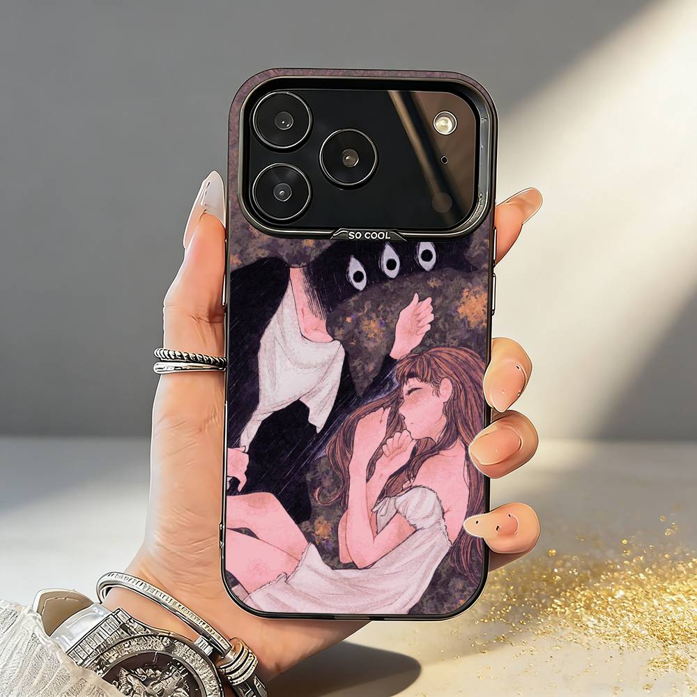 G-Goodnight O-Oyasumi P-Punpun Phone Case For iPhone17,16,15,14,13,12,11,Pro,MAX White Matte Shockproof Cover