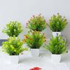 Flower Artificial Bonsai Home In Pot Indoor Outdoor