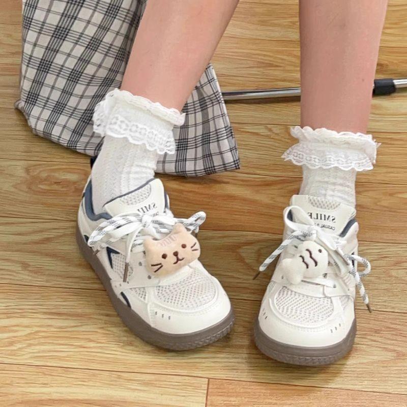 

Летняя женская обувь Немецкие тренировочные туфли женские дышащие сетчатые туфли 2025 новые маленькие белые туфли с юбкой спортивная обувь 40 бежевый