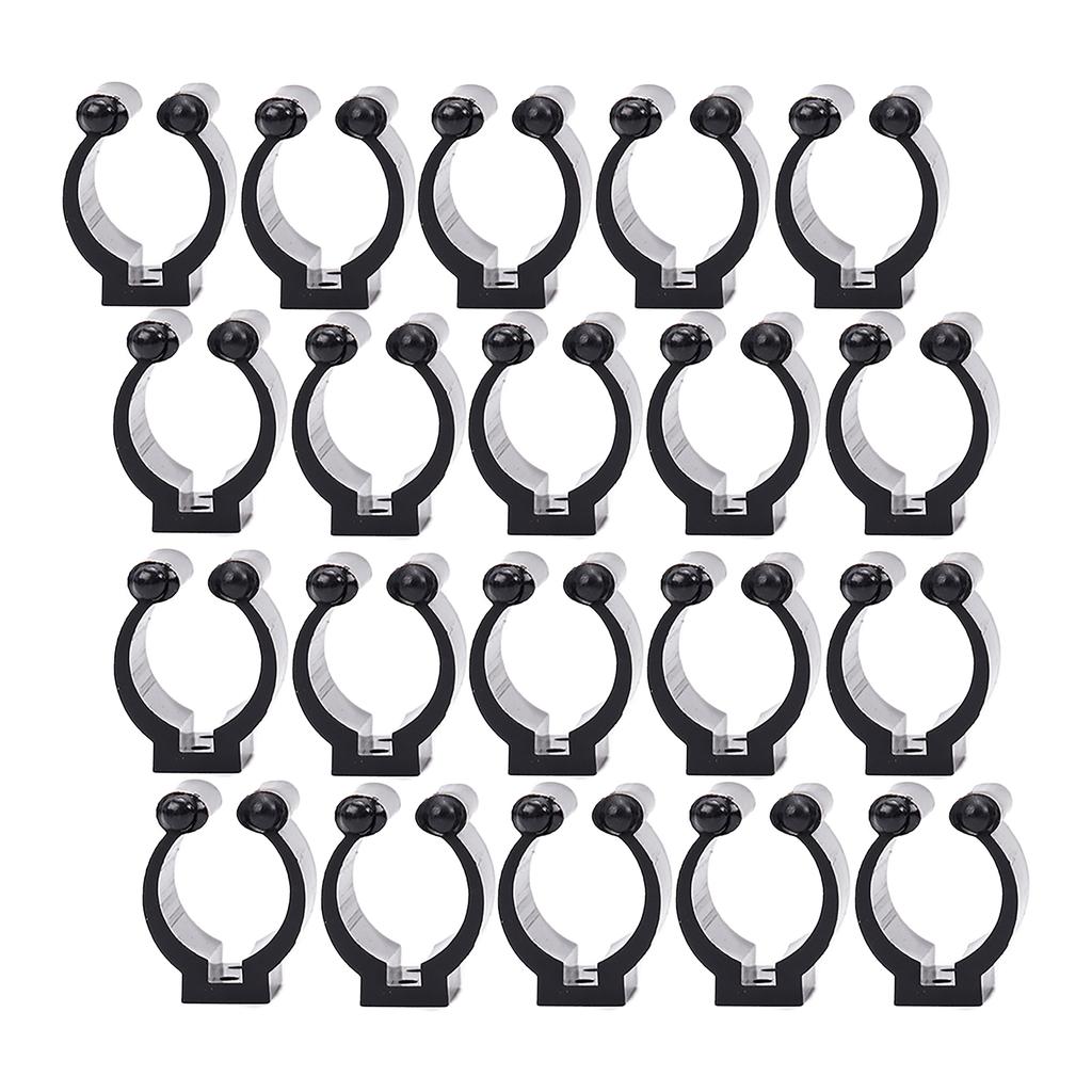 20Pcs Fishing Rod Holder Clips Billiards Pool Cue Clips Plastic Fishing Rod Clips Snooker Cue Locating Clips Enduring