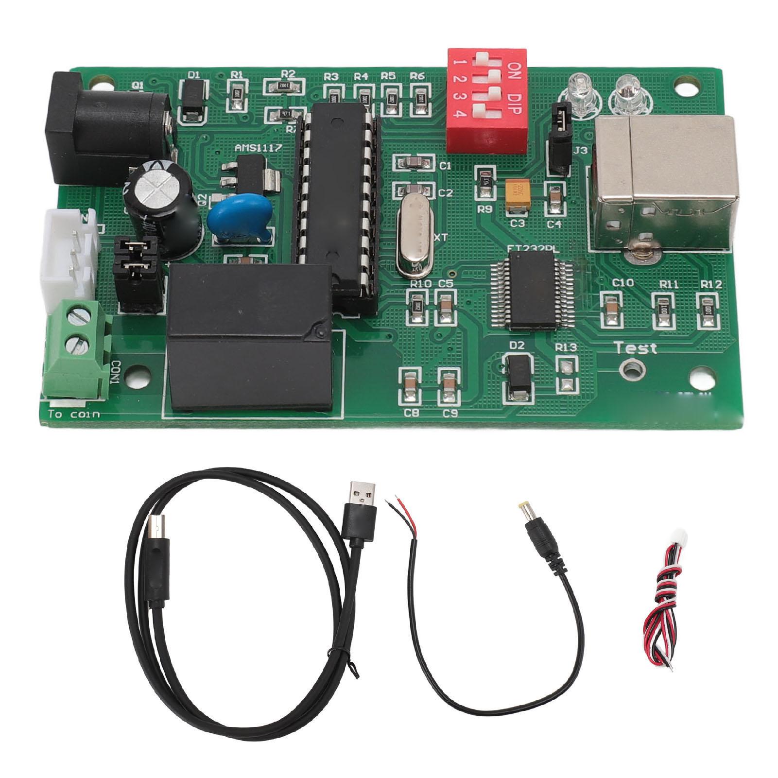 

Pulse Coin Acceptor Module USB Interface Data Record Lockout Timer PCB Bill Operator Control Board