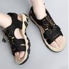 Sandals for Men In Large Size, Trendy Outdoor Sports Leather Sandals and Slippers, Breathable and Versatile Summer Casual Beach Shoes
