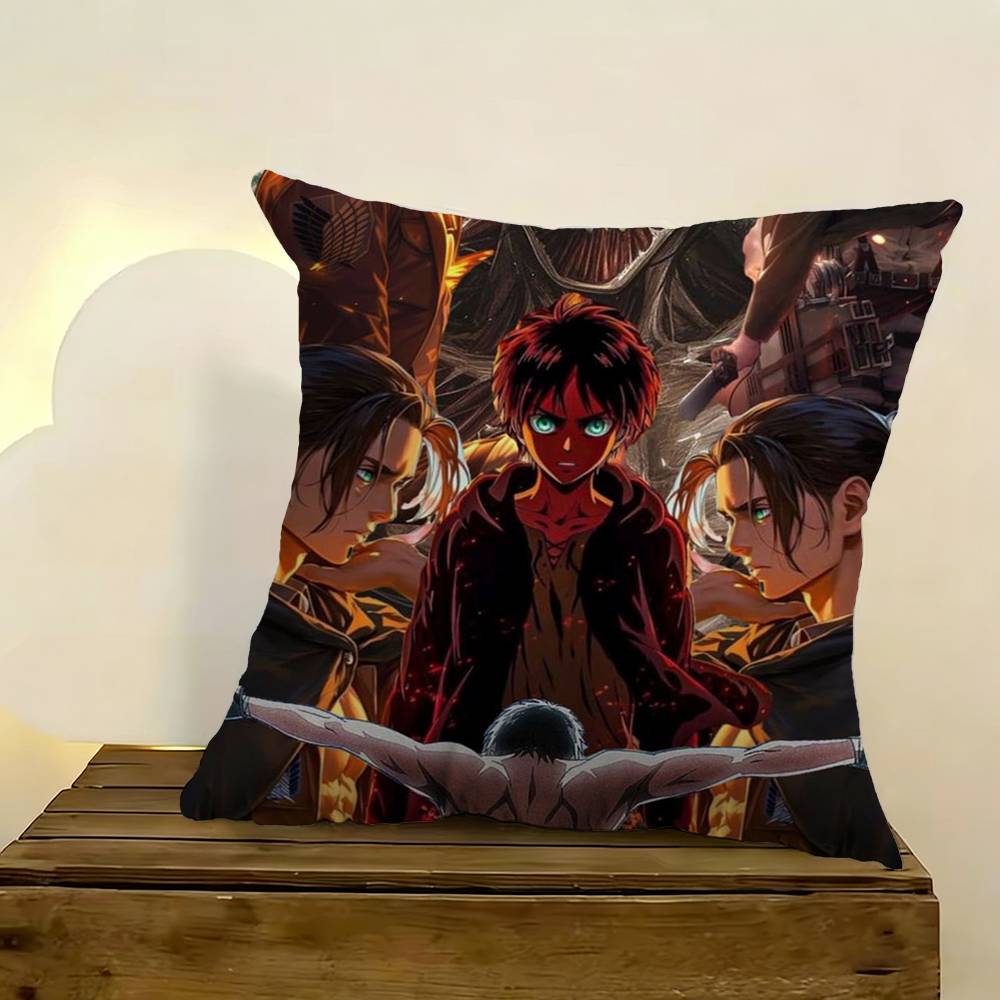 Anime A-Attack Cool On Titan Pillow Case For Sofa Living Room Home Office Decor Protective Cover