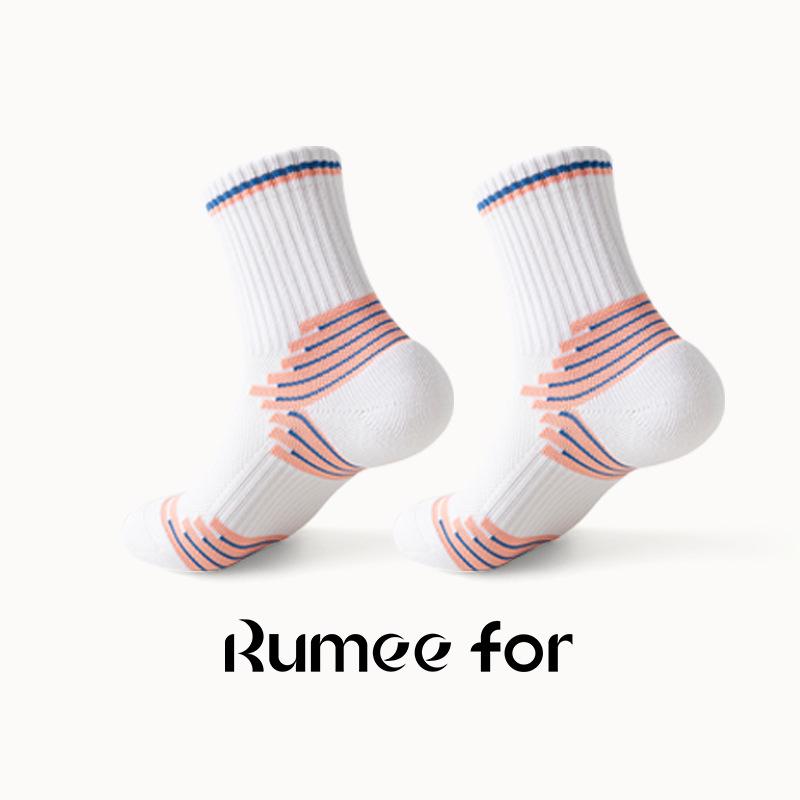 

Men s 2024 Mid-Tube Elite Sports Socks: Thickened, Non-Slip, Shock-Absorbing, Professional-Grade for High-Performance Activities. Fits size 38-44 рожевий/білий