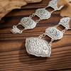 Y2K Adjustable Metal Belt Belly Chain for Women 2025 Trendy Jewelry Accessories Vintage Geometric Turquoise Body Chain