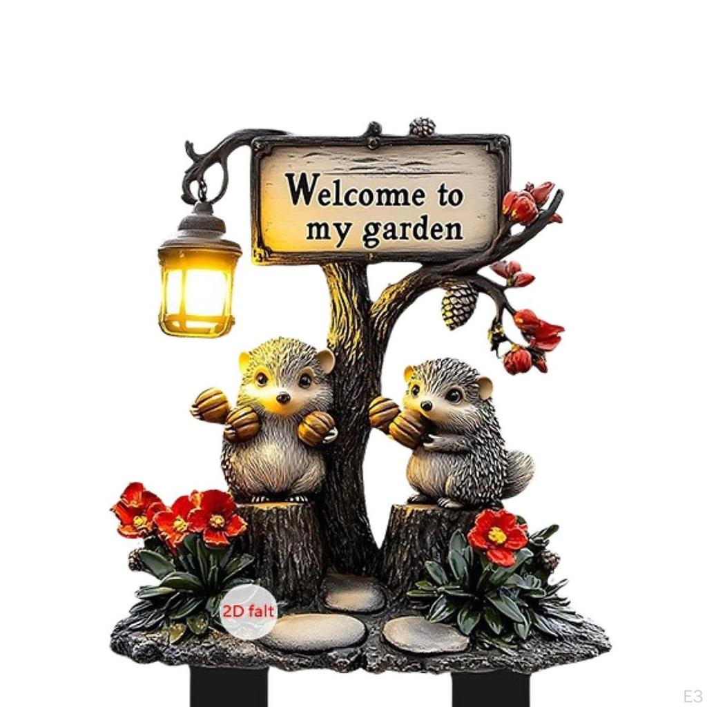 Decorative Garden Sign with -, 2D Acrylic Sign, Flower Pot - for Bonsai, Lawn, Landscape, Yard,