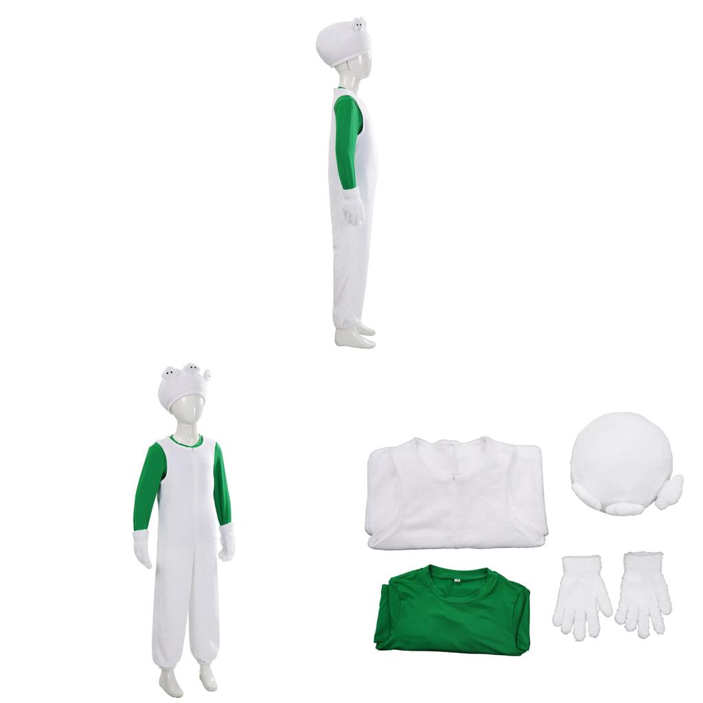 Super Mario Luigi Cosplay Kostüm Für Kinder Und Jugendliche Aus Polyesterstoff