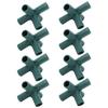 8PCS Plant Support Joint 5 Way Garden Stake Joint Plastic Plant Stake Connector for Greenhouse