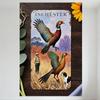 Vintage Inchester Pheasants Hunting Metal Tin Sign - Colorful Pheasants In Flight with Man & Dog, Autumn Trees & Sunflower Decor
