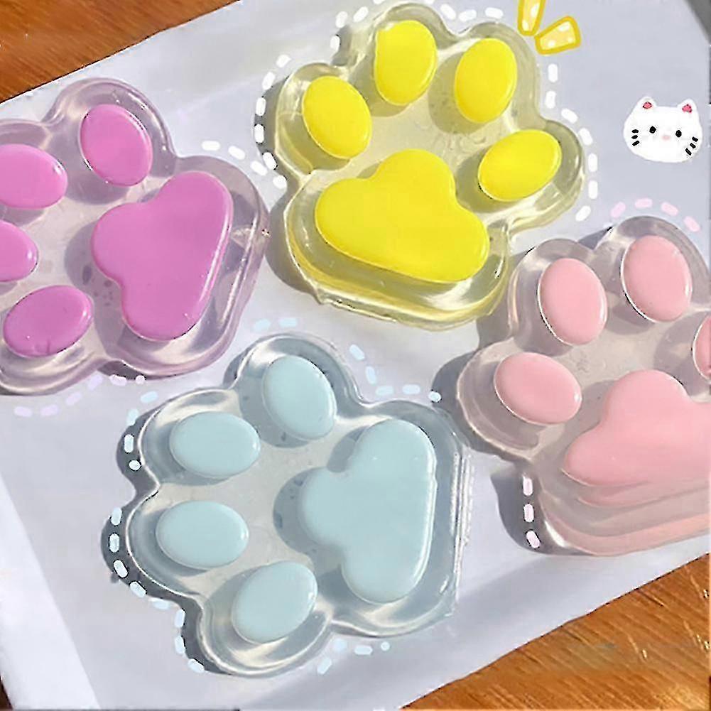 Suitable for 5-Inch Large Cat Paw Squishy Toy, Kawaii FuFu Squishies, Sticky Jelly Kitty Paw Squeeze, Stress Relief Squeeze Toy for Kids & Adults-YI 2
