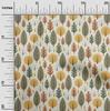oneOone Cotton Flex Green Fabric Dotted Floral Craft Projects Decor Fabric Printed By The Yard 40 Inch