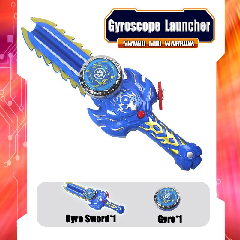 Nuovo Giocattolo Giroscopio a Forma di Spada Lanciatore di Spade Trottola Gioco Interattivo Multigiocatore Battaglia Giroscopio Giocattolo per Ragazzo