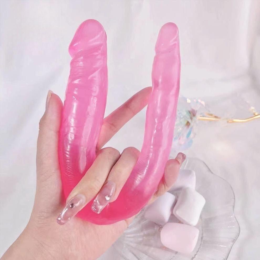 G Spot No Vibrator Sex U Shape Double Big Realistic Dildo Vagina Anal Penis Artificial Penis Dildos Sex Toys For Women Sex Shop