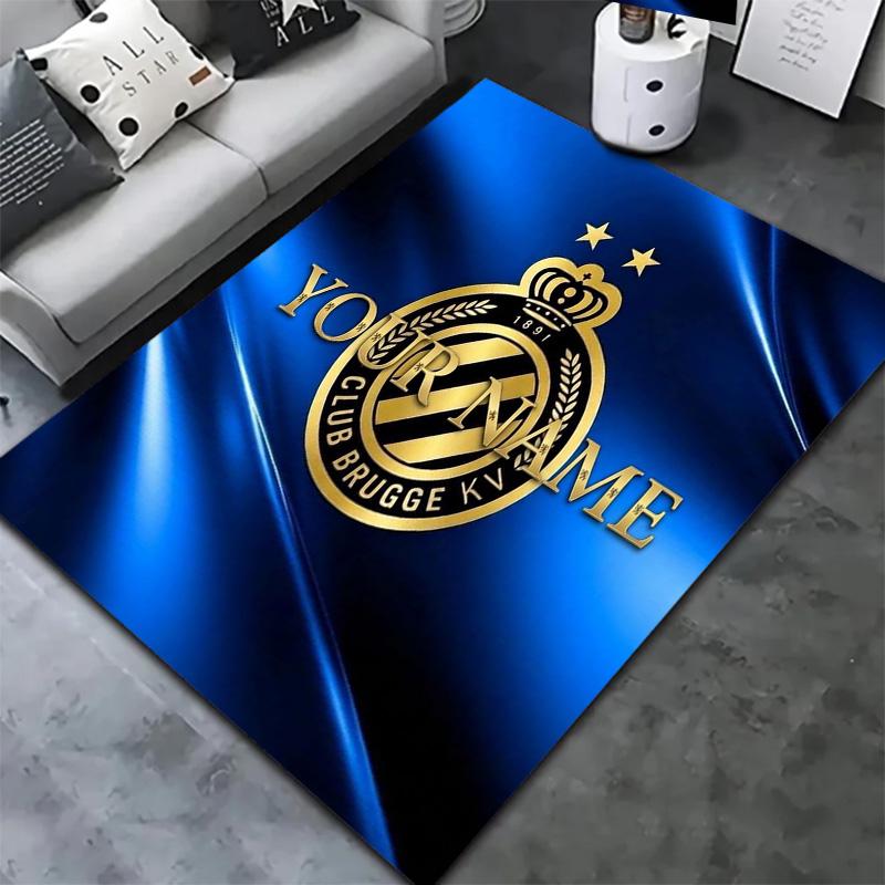 Club Brugge Kv Crest Custom Name Carpet Rug For Living Room Bedroom Home Sofa Decoration Kids Play Nonslip Floor Mat