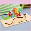 Pädagogisches Holzpuzzle mit Tieren, Zahlen und Verkehrsmitteln in 3D für Kleinkinder zum Lernen und Spielen