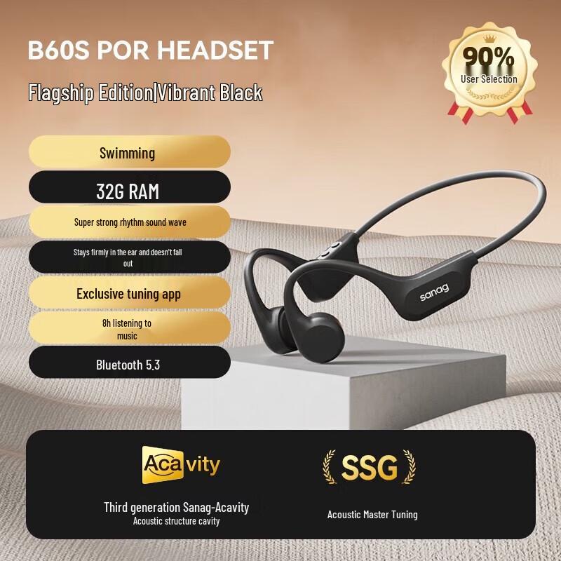 

SANAG B60sproMax Bone Conduction Sports Headphones
