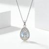 925 Silver Tree of Life Moonstone Pendant Necklace for Women