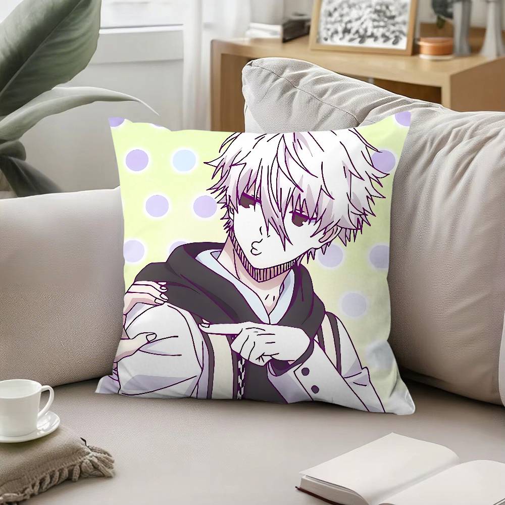 Anime S-Seishiro Nagi-s Throw Pillow Covers Pattern Cushion Cover Suitable For Sofa Bedroom Car Pillow Cover