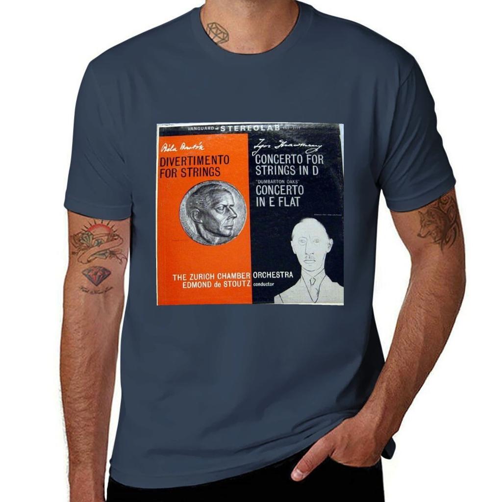 Stravinsky, Igor, Bartok, Bela, Zurich, Classical, Avant Garde T-Shirt Cotton T Shirt Pack Unisex T Shirt Graphic T-Shirt