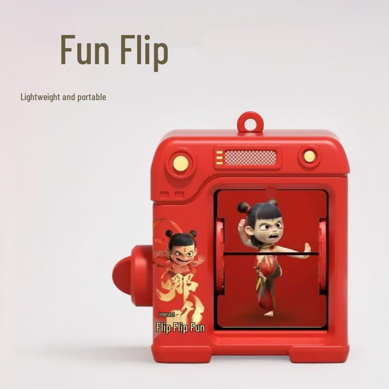 

Nezha Dancing Flipbook Keychain Pendant
