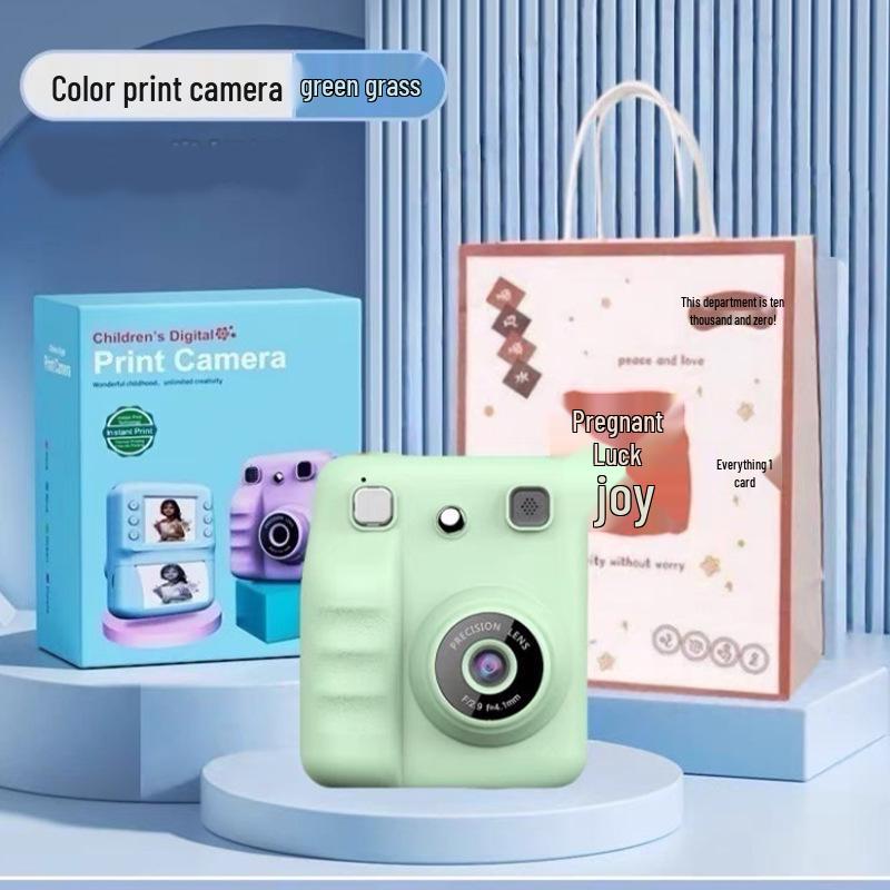 Детская камера Polaroid Color 2025: Снимайте фото и видео, Мгновенная печать фотографий