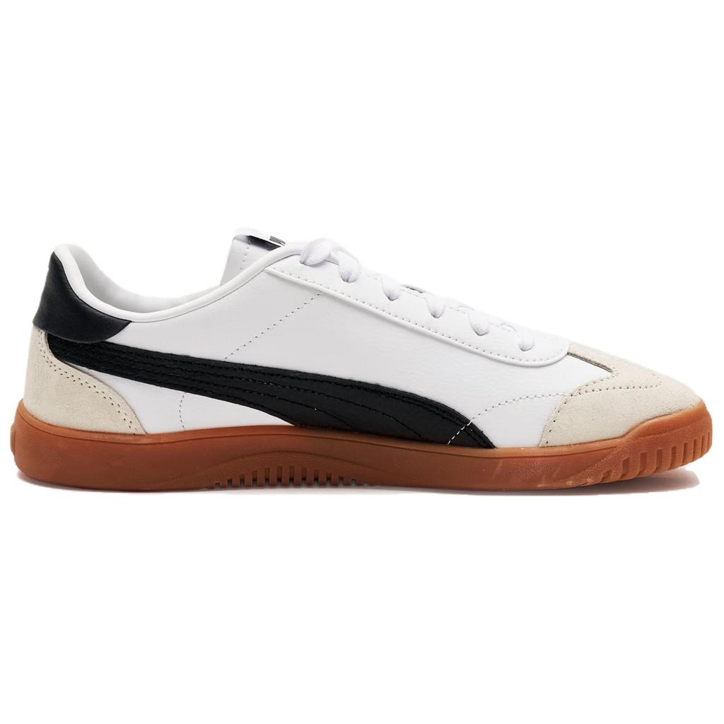 Puma Club 5V5 SD Comfortable Low-Top Sneakers Women sneakers White Black Brown 395104-04