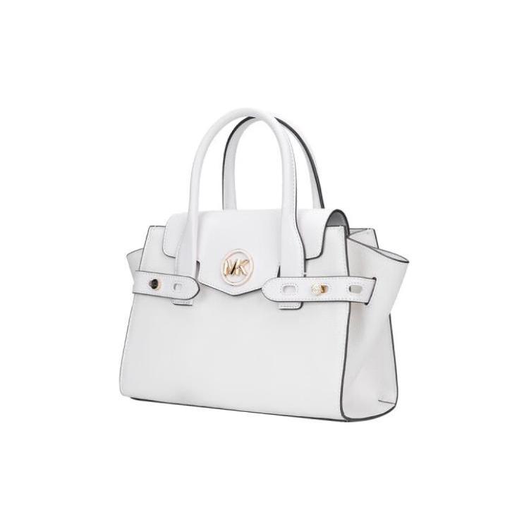 New MICHAEL KORS Carmen Polyester Handbag, Crossbody Bag, Shoulder Bag Medium Women's Milk White 35S2GNMS8L-OPTIC-WHITE
