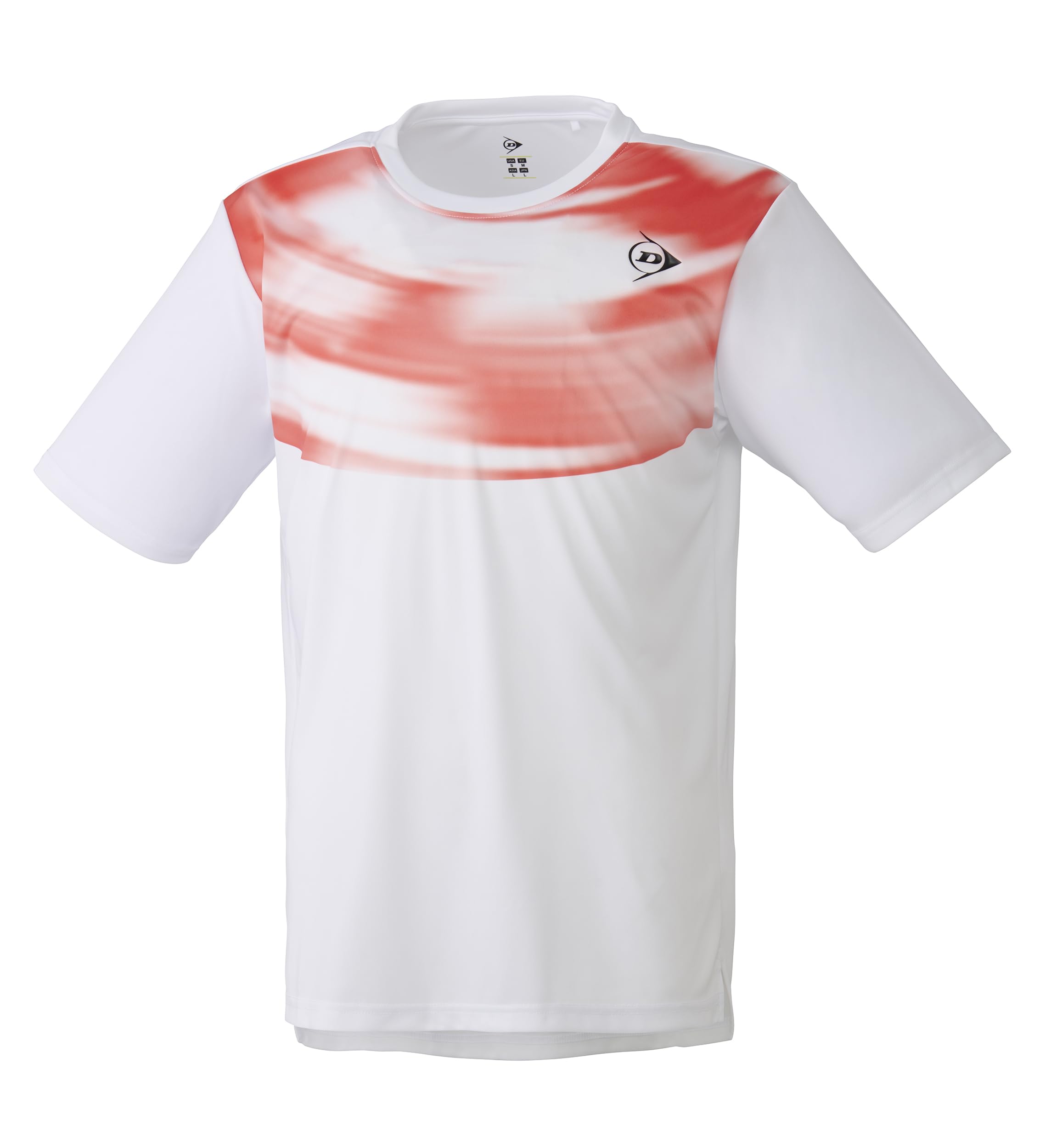 

Dunlop DAP1444 2024FW Short Sleeve Tennis and Badminton Shirt, Moisture-Wicking, Quick-Drying, UV Protection, White, Size M